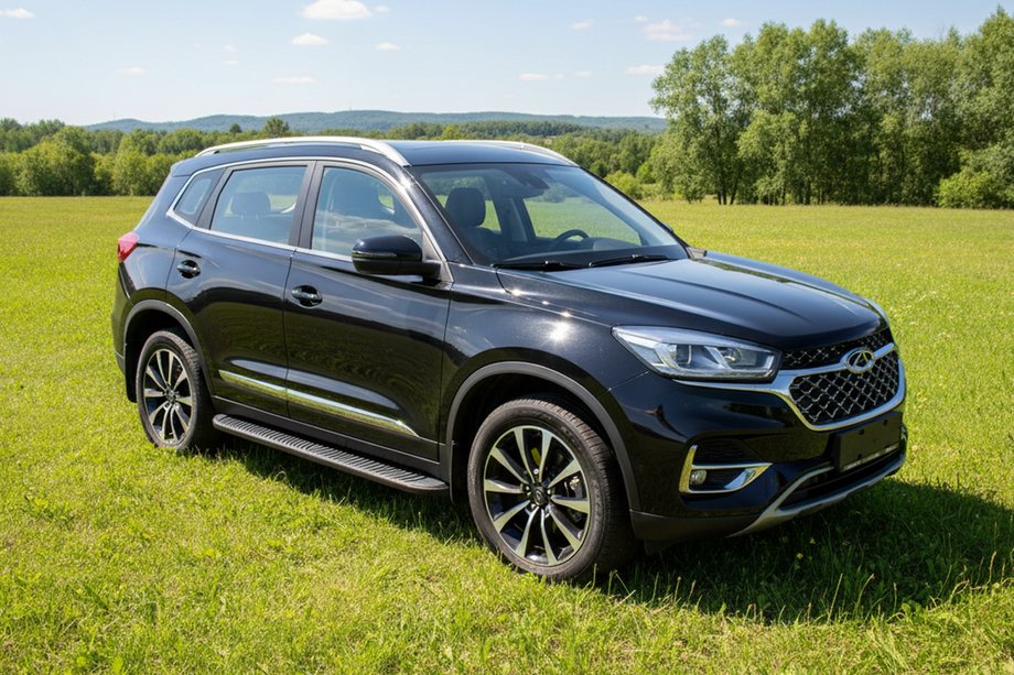 Chery Tiggo 8 2017- Estribos Laterales Tayga Black (2 uds., Aluminio) Foto 1