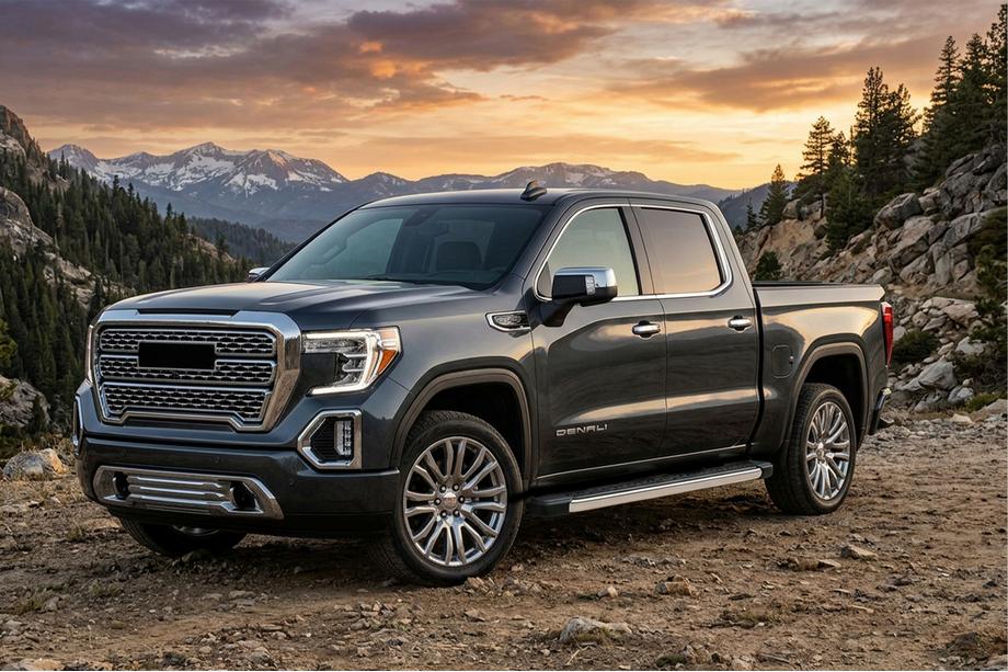 GMS Sierra 2019- Estribos Laterales BlackLine (2 uds., Aluminio) Image
