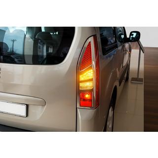 Cubiertas Cromadas para Luces Traseras (2 uds, Acero Inoxidable) Peugeot Partner Tepee 2008-2018 foto 1