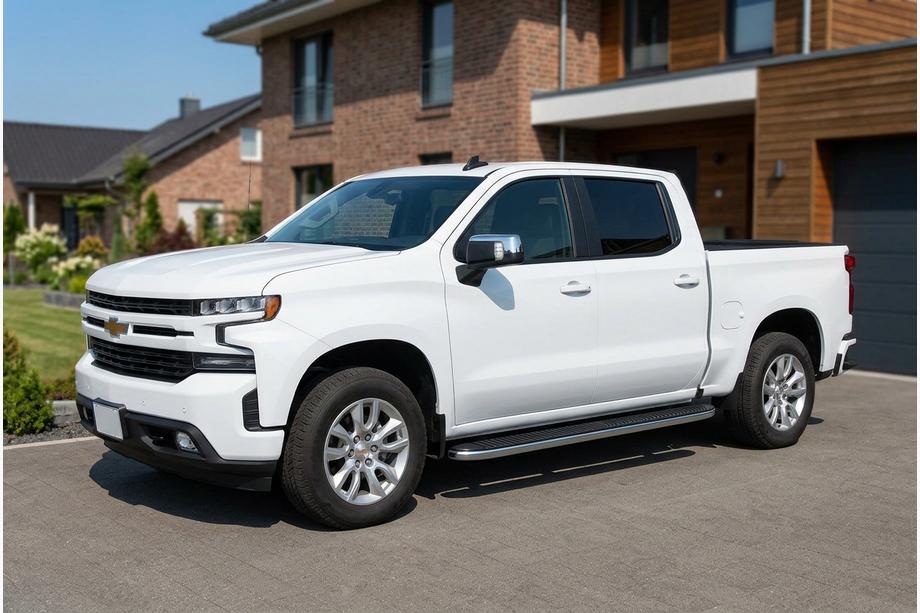 Chevrolet Silverado 2019- Estribos Laterales Tayga Grey (2 uds., Aluminio) Image