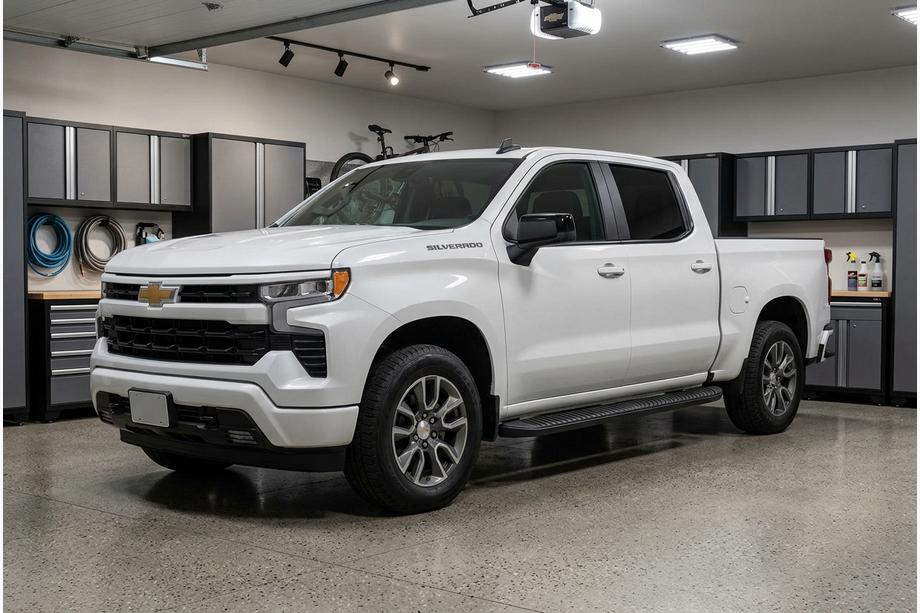 Chevrolet Silverado 2019- Estribos Laterales Tayga Black (2 uds., Aluminio) Image