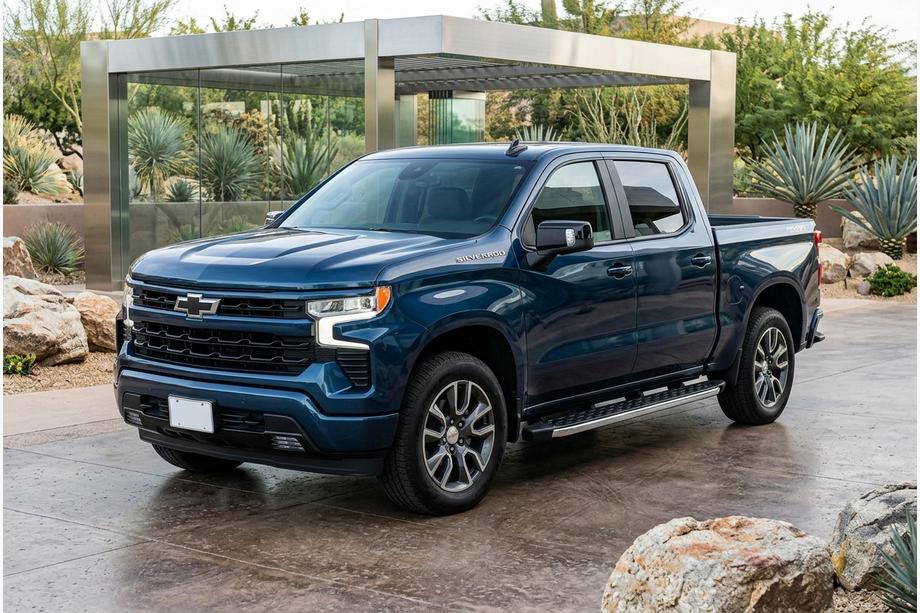 Chevrolet Silverado 2019- Estribos Laterales BlackLine (2 uds., Aluminio) Image