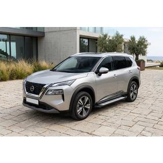 Estribos laterales Allmond Grey (2 uds., aluminio) Nissan X-trail T33/Rogue 2022- foto 1