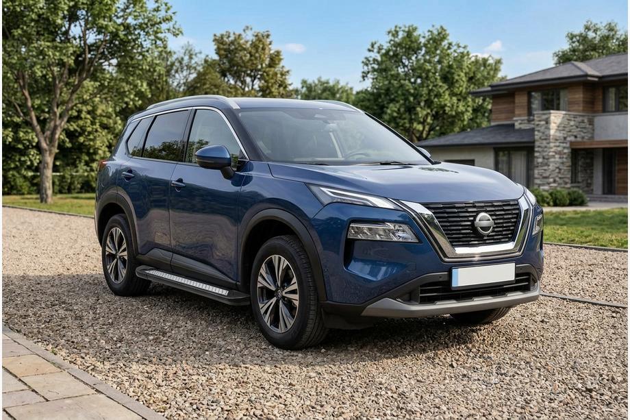 Nissan X-trail T33/Rogue 2022- Estribos Laterales Vision New Black (2 uds., Aluminio) Foto 1
