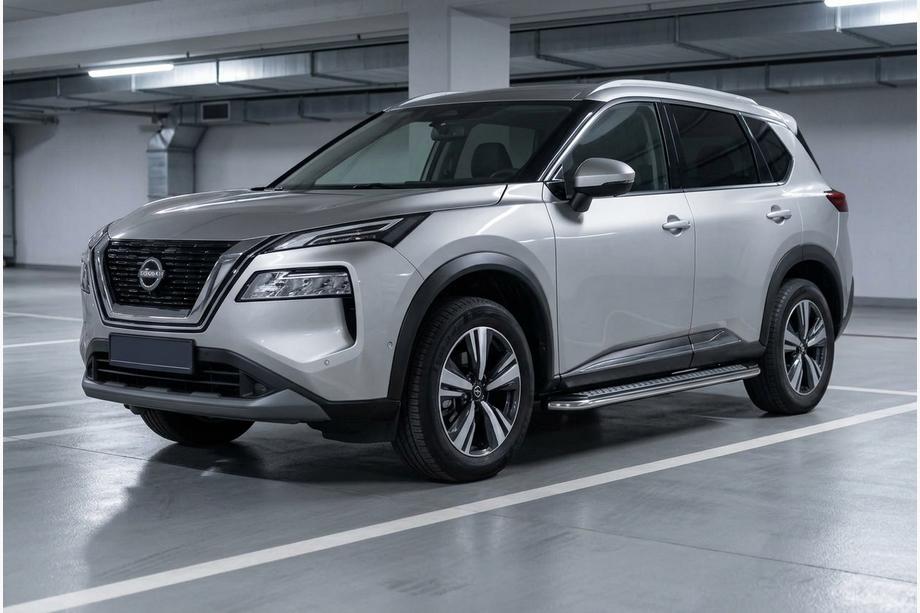 Nissan X-trail T33/Rogue 2022- Estribos Laterales Maydos V2 (2 uds., Aluminio) Foto 1
