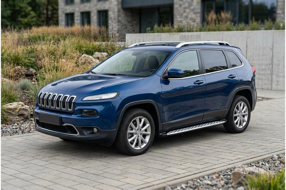 Jeep Cherokee KL 2013- Estribos Laterales Shining V1 (2 uds., Aluminio) Foto 1