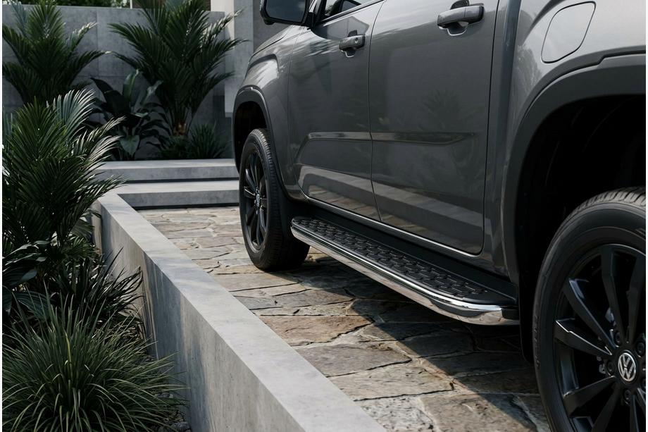 Volkswagen Amarok 2022- Estribos Laterales BlackLine (2 uds., Aluminio) Image