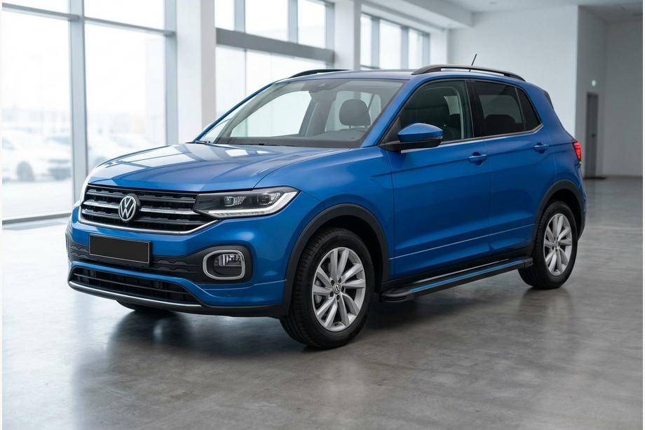 Volkswagen T-Cross 2019- Estribos Laterales Maya Blue (2 uds., Aluminio) Image