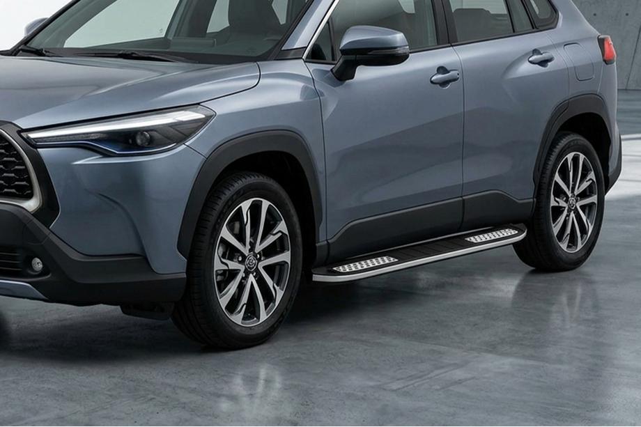 Toyota Corolla Cross 2020- Estribos Laterales Tayga V2 (2 uds., Aluminio) Image
