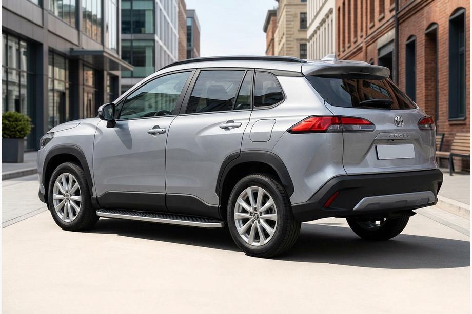 Toyota Corolla Cross 2020- Estribos Laterales Tayga Grey (2 uds., Aluminio) Image