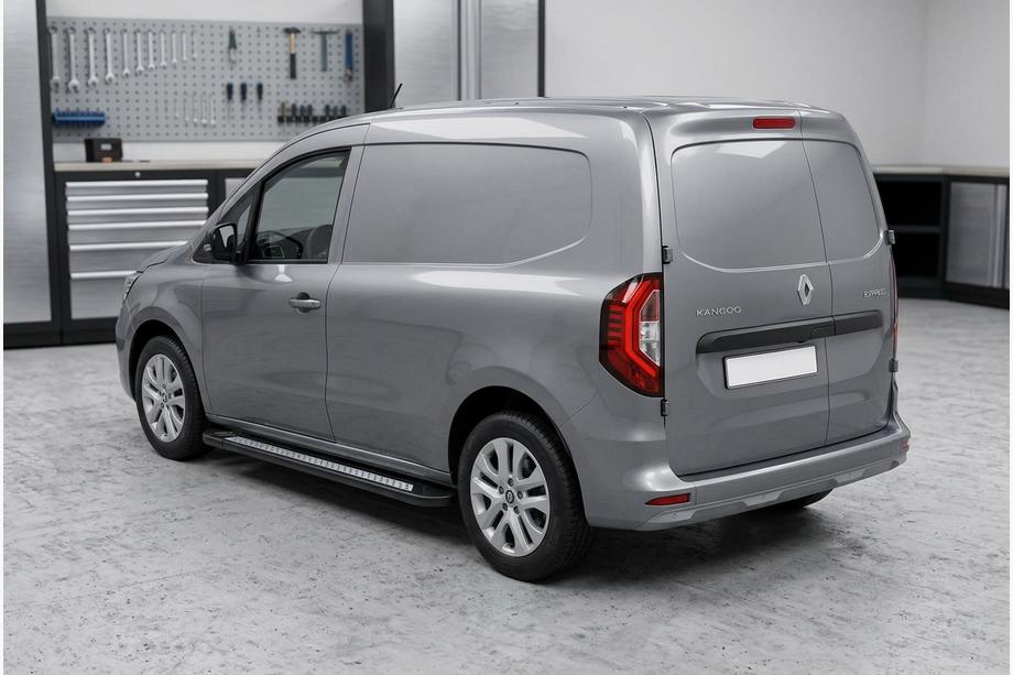 Renault Kangoo/Express 2021- Estribos Laterales New Vision Black (2 uds., Aluminio) Renault Kangoo 2021↗ en adelante Image
