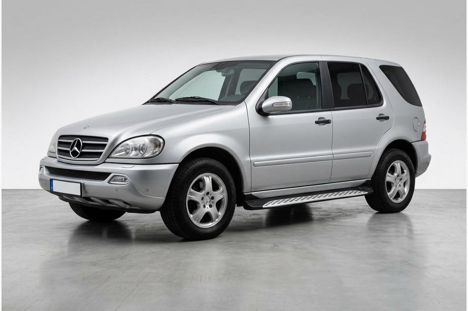Mercedes ML W163 1997-2005 Estribos Laterales Shining V1 (2 uds., Aluminio) Foto 1