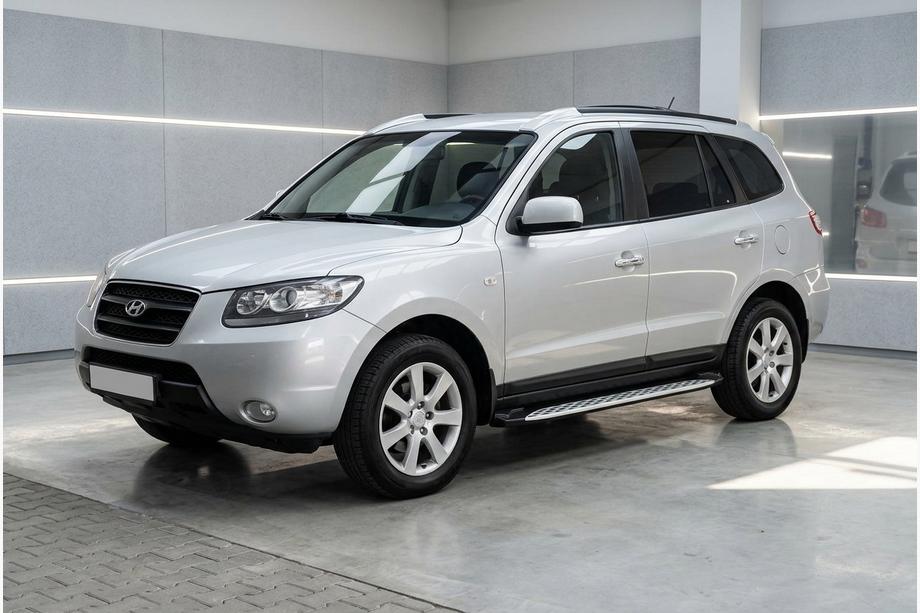 Hyundai Santa Fe 2 2006-2012 Estribos Laterales Shining V1 (2 uds., Aluminio) Foto 1