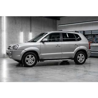 Estribos Laterales Shining V1 (2 uds., Aluminio) Hyundai Tucson JM 2004- foto 1