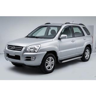 Estribos Laterales Shining V1 (2 uds., Aluminio) Kia Sportage 2004-2010 foto 1