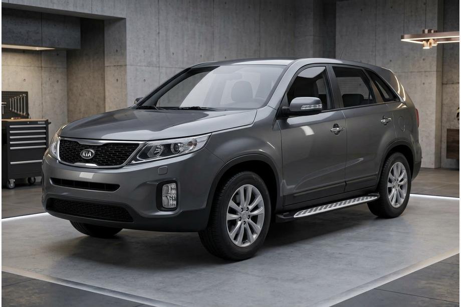 Kia Sorento II XM 2009-2014 Estribos Laterales Shining V1 (2 uds., Aluminio) Foto 1