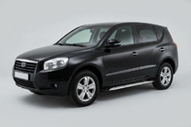 Geely Emgrand X7 2011- Estribos Laterales Shining V1 (2 uds., Aluminio) foto 1