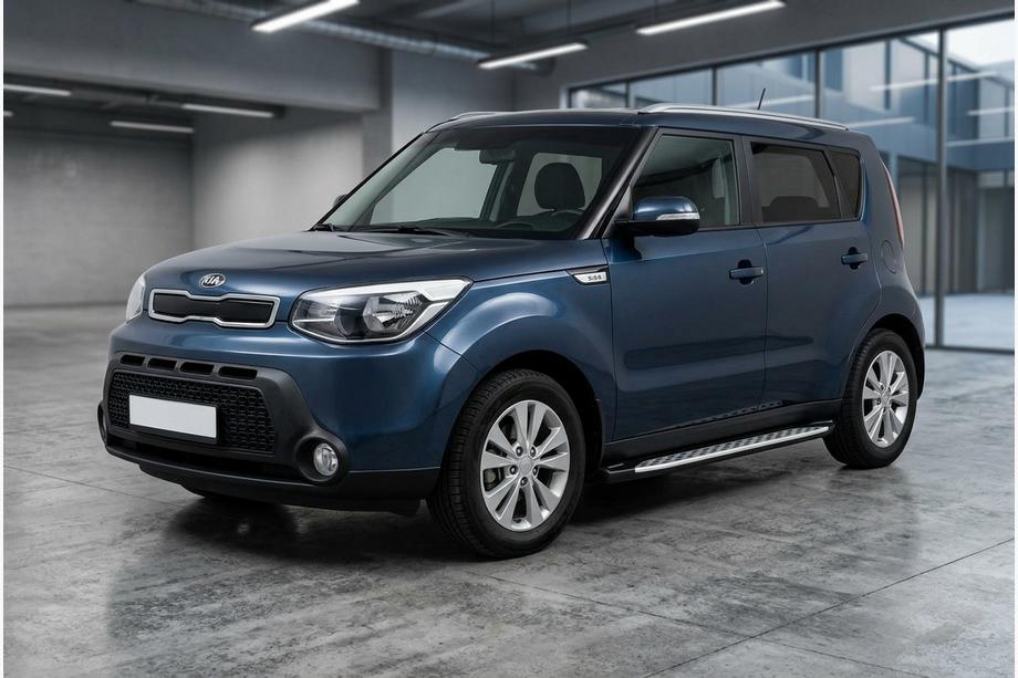Kia Soul II 2013-2018 Estribos Laterales Shining V1 (2 uds., Aluminio) Foto 1