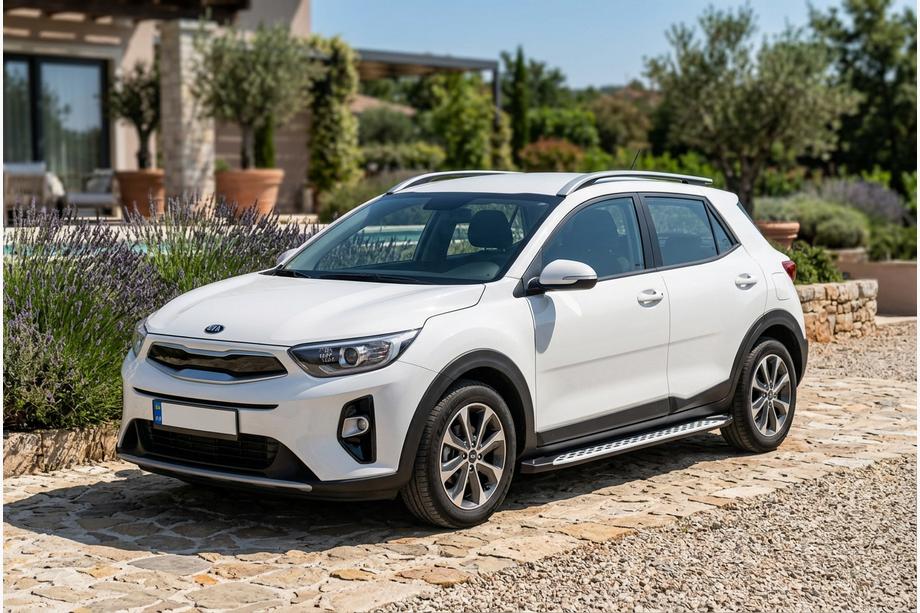 Kia Stonic 2017- Estribos Laterales Shining V1 (2 uds., Aluminio) Image