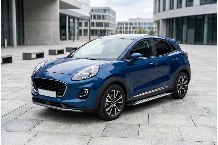Ford Puma 2019- Estribos Laterales Shining V1 (2 uds., Aluminio) Image