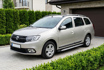 Dacia Logan MCV 2013-2020 Estribos Laterales Shining V1 (2 uds., Aluminio) foto 1