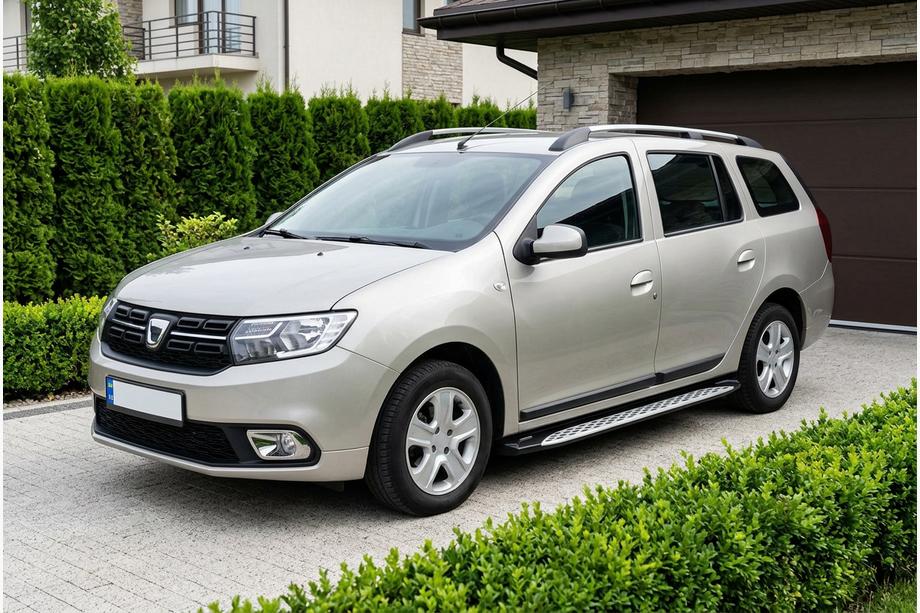 Renault Logan MCV 2013-2022 Estribos Laterales Shining V1 (2 uds., Aluminio) Foto 1