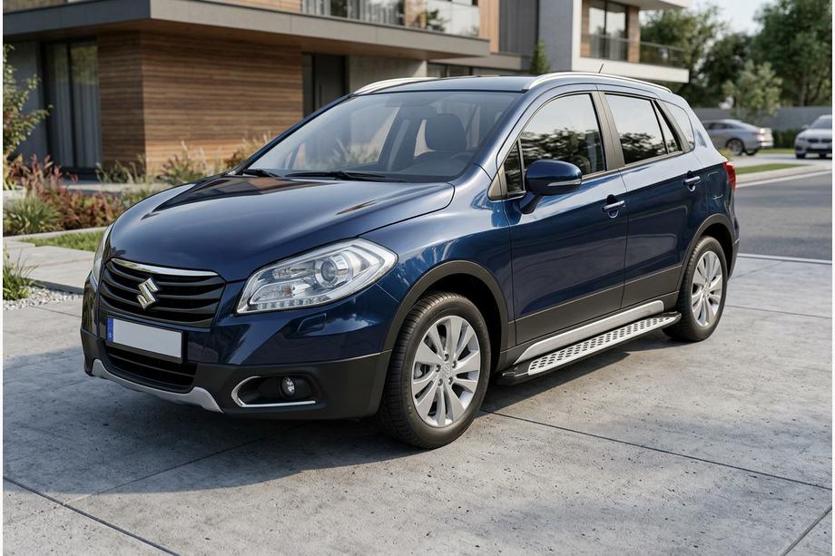 Suzuki SX4 S-Cross 2013-2016 Estribos Laterales Shining V1 (2 uds., Aluminio) Foto 1