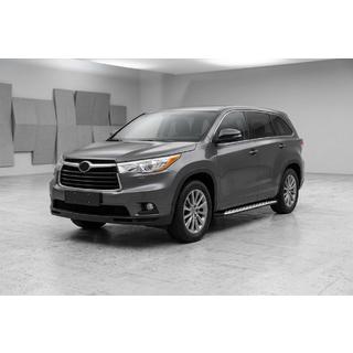 Estribos Laterales Shining V1 (2 uds., Aluminio) Toyota Highlander 2013-2019 foto 1