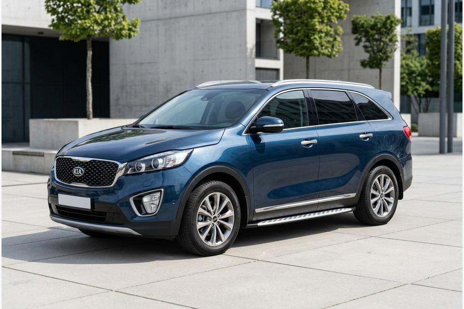 Kia Sorento III UM 2014-2020 Estribos Laterales Shining V1 (2 uds., Aluminio) Foto 1