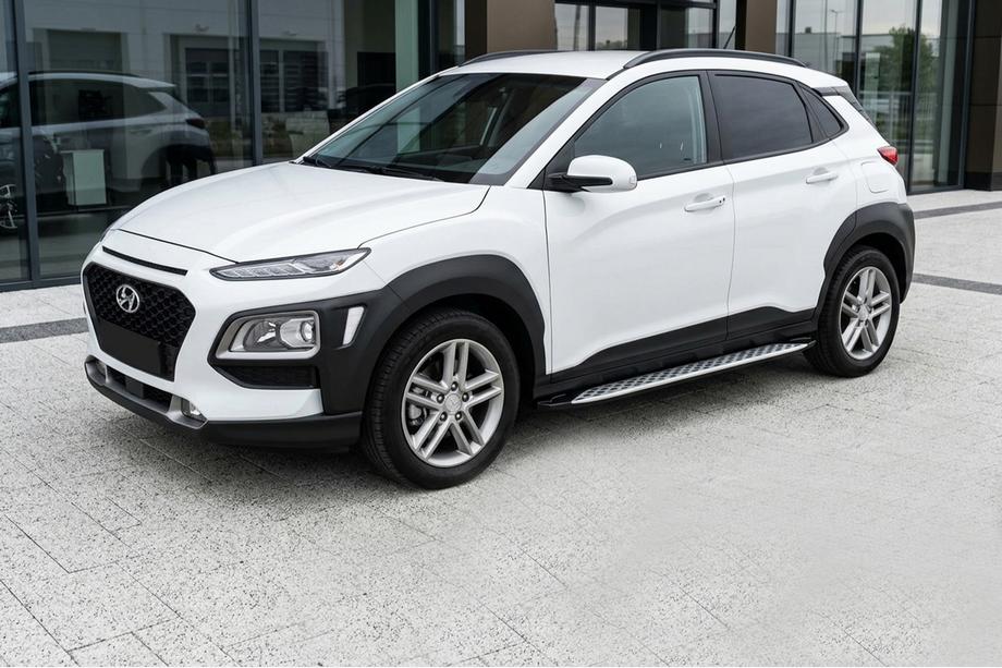 Hyundai Kona 2017-2023 Estribos Laterales Shining V1 (2 uds., Aluminio) Foto 1