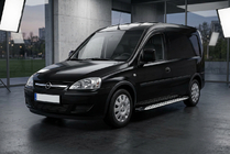 Opel Combo 2002–2012 Estribos Laterales Shining V1 (2 uds., Aluminio) foto 1