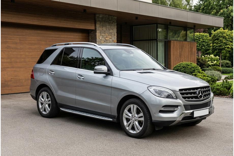 Mercedes GLE/ML class W166 2011-2018 Estribos Laterales Shining V1 (2 uds., Aluminio) Foto 1