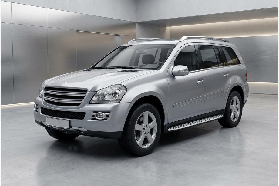 Mercedes GL class X164 2006-2012 Estribos Laterales Shining V1 (2 uds., Aluminio) Image