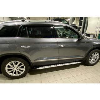 Estribos Laterales Shining V1 (2 uds., Aluminio) Skoda Kodiaq 2016-2023 foto 4