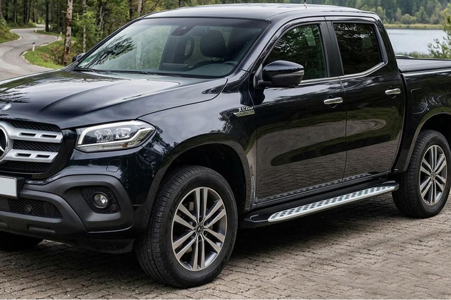 Mercedes X class 2017-2020 Estribos Laterales Shining V1 (2 uds., Aluminio) Image