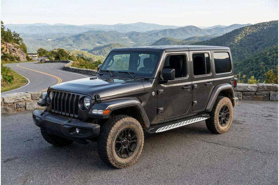 Jeep Wrangler 2018- Estribos Laterales Shining V1 (2 uds., Aluminio) Image