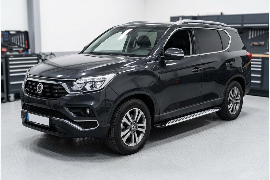 SsangYong Rexton II 2017- Estribos Laterales Shining V1 (2 uds., Aluminio) Foto 1