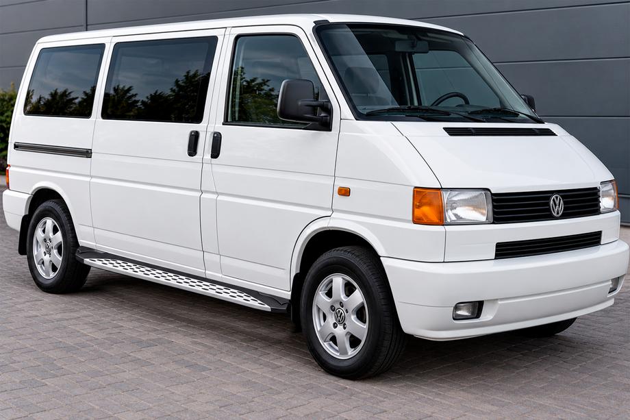 Volkswagen T4 Transporter 1990-2003 Estribos Laterales Shining V1 (2 uds., Aluminio) Batalla Corta Image