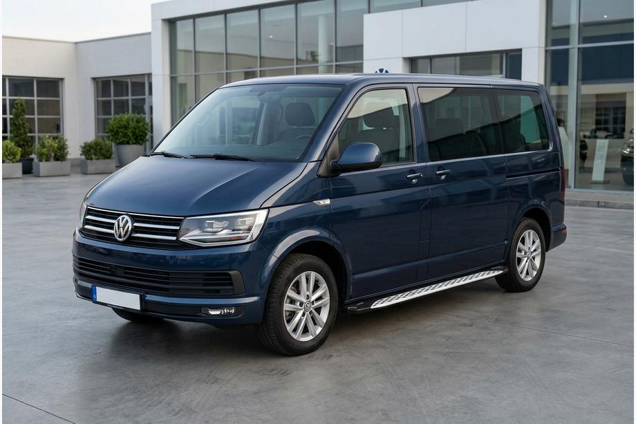 Volkswagen T6 2015-2024 Estribos Laterales Shining V1 (2 uds., Aluminio) Foto 1