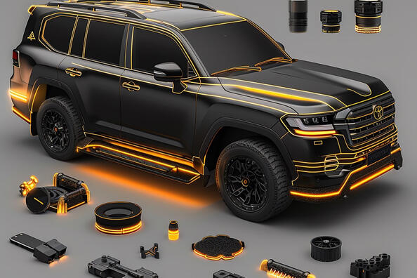 Cómo elegir componentes de calidad para el rediseño del Toyota Land Cruiser 200 Foto 1