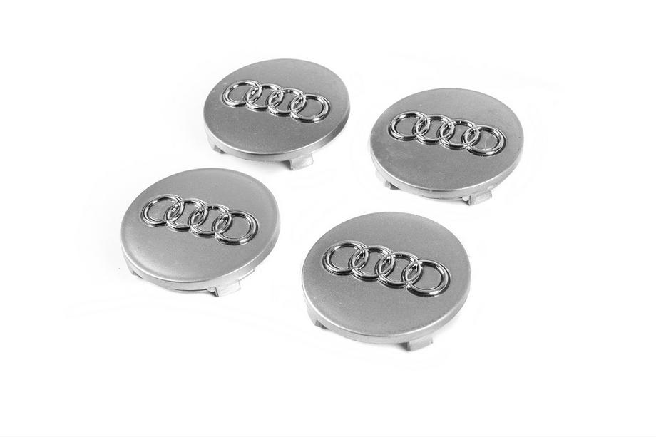 Audi Tapacubos centrales 60/58mm gris ad5957s (juego de 4) Image