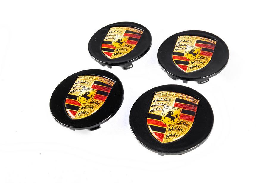 Porsche Tapacubos centrales 76/71mm negros (juego de 4) Image