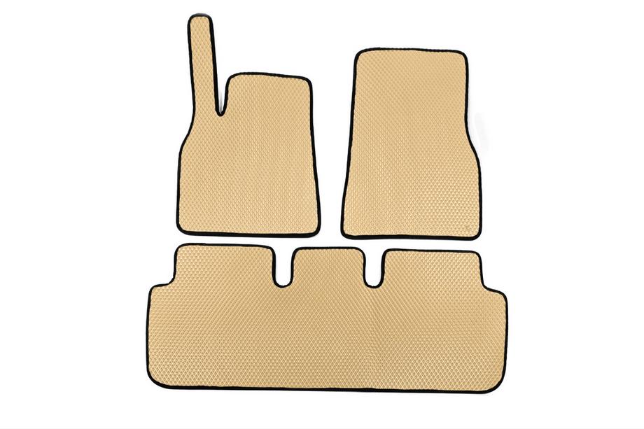Tesla Model S 2012– Alfombrillas EVA (2021+, Beige) Image