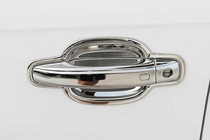 Audi Q3 2011-2019 Cubiertas de Manijas de Puerta Cromadas con Botones (4 uds., Acero Inoxidable) foto 4