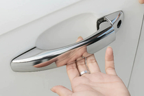 Audi Q3 2011-2019 Cubiertas cromadas para manijas sin botones (4 uds., acero inoxidable) foto 2