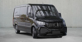 Mercedes Sprinter W907/W910 2018- Paragolpes delantero con rejilla (polipropileno, para pintar) foto 6