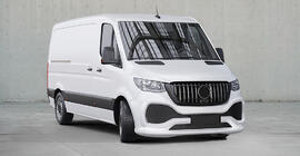 Mercedes Sprinter W907/W910 2018- Paragolpes delantero con rejilla (polipropileno, para pintar) foto 7