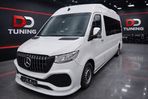 Mercedes Sprinter W907/W910 2018- Paragolpes delantero con rejilla (polipropileno, para pintar) foto 1