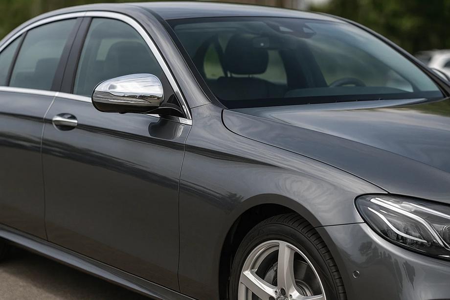 Mercedes E-class W213 2016-2023 Cubiertas de Espejos (2 uds, Acero Inoxidable) Image