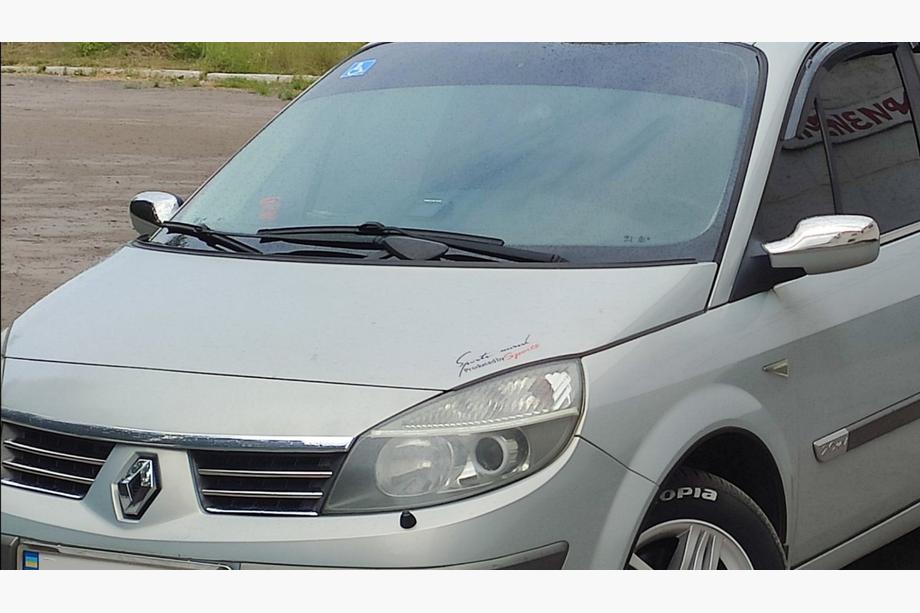 Renault Scenic/Grand 2003-2009 Cubiertas de parrilla (4 uds, acero inoxidable) Foto 3